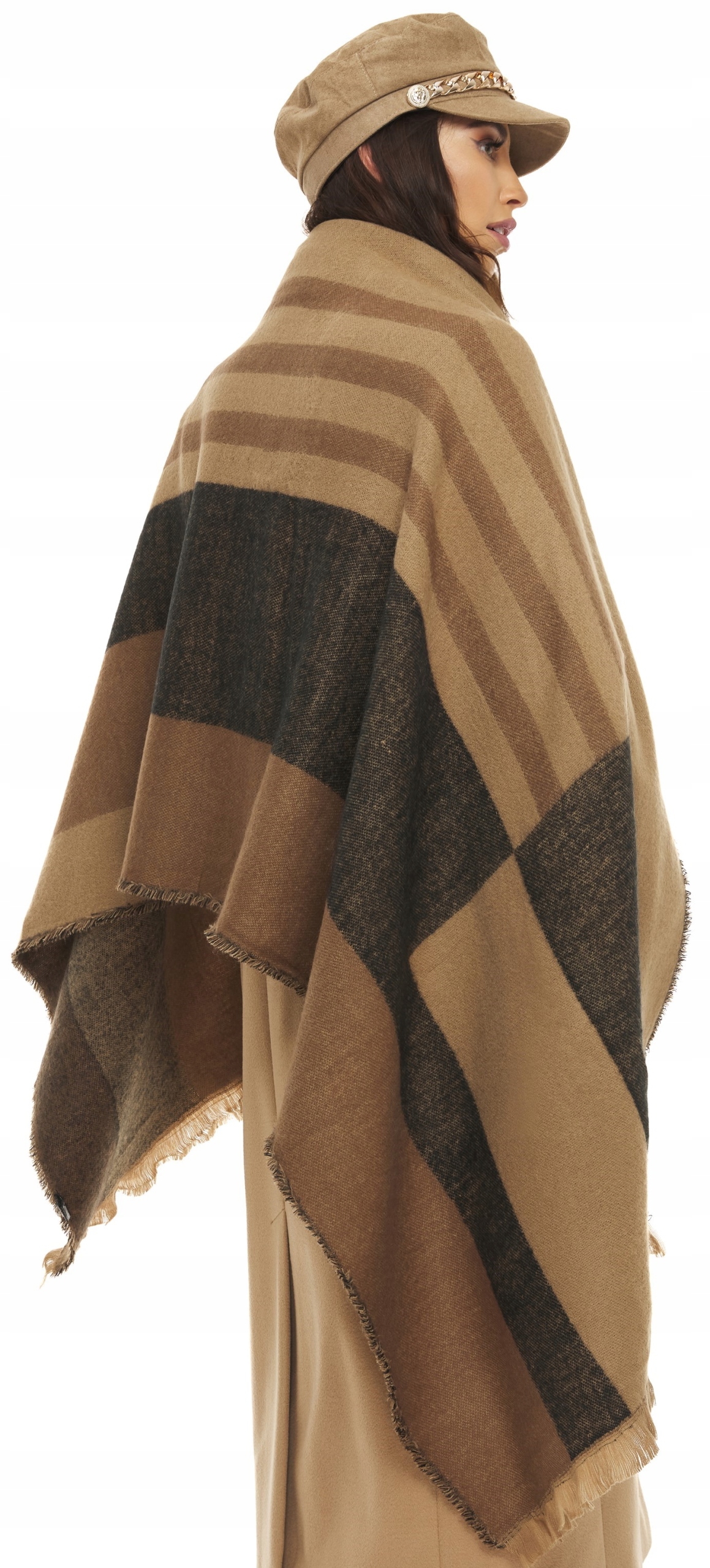 SZAL SZALIK DAMSKI CIEPŁY GRUBY czerń camel beżowy Rodzaj szal