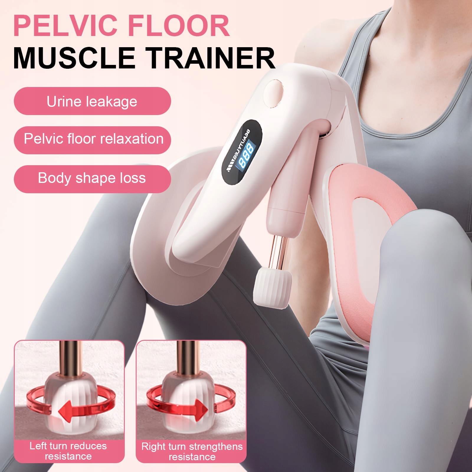 OBERSCHENKELTRAINER Trener Uda I Miednicy Dla Kobiet Do Ćwiczeń W Domu — miniatura 3