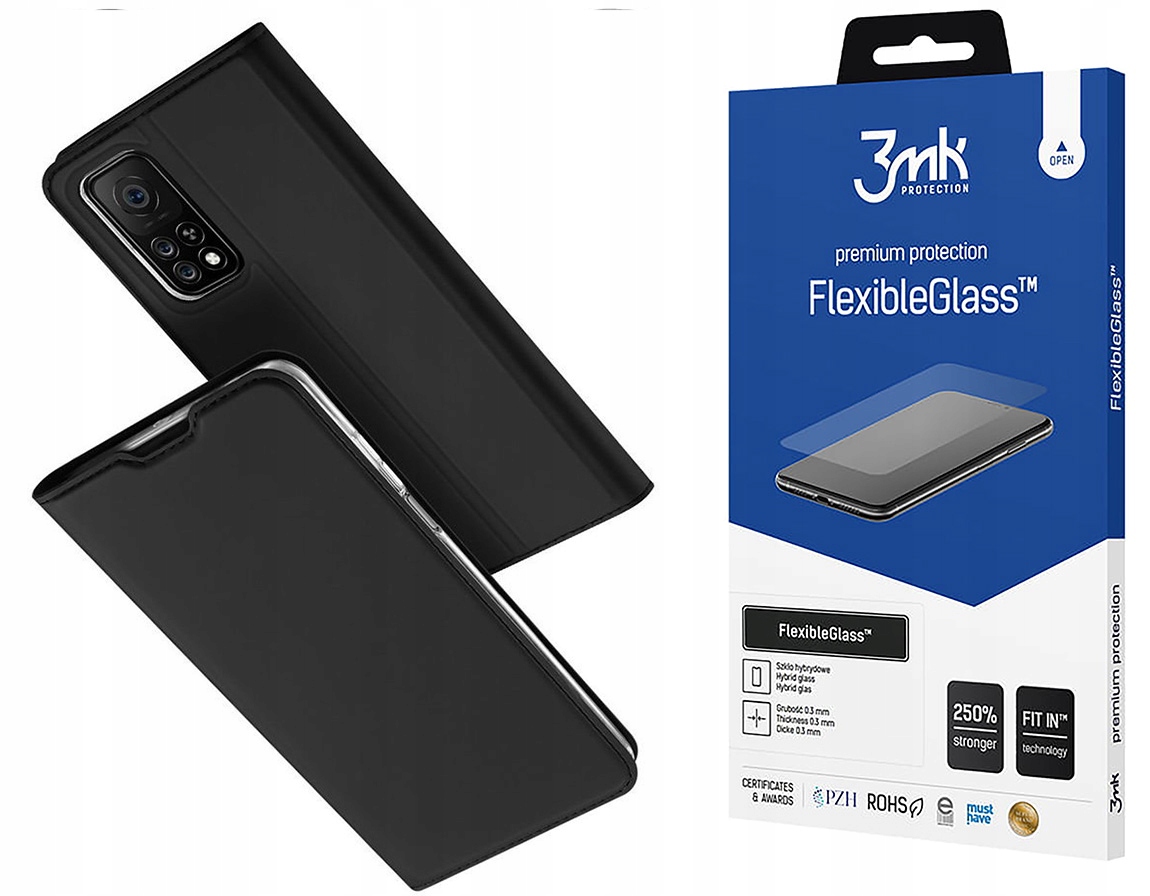 

Etui Flip do Xiaomi Mi 10T/ 10T Pro Case Szkło 3MK
