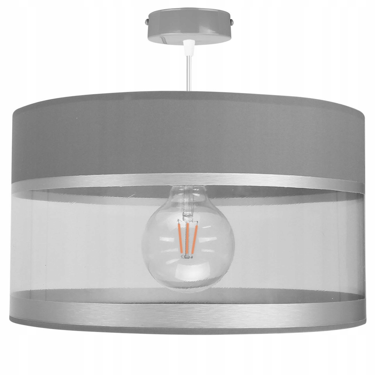 

Lampa Wisząca Sufitowa Żyrandol Abażur Nowoczesna