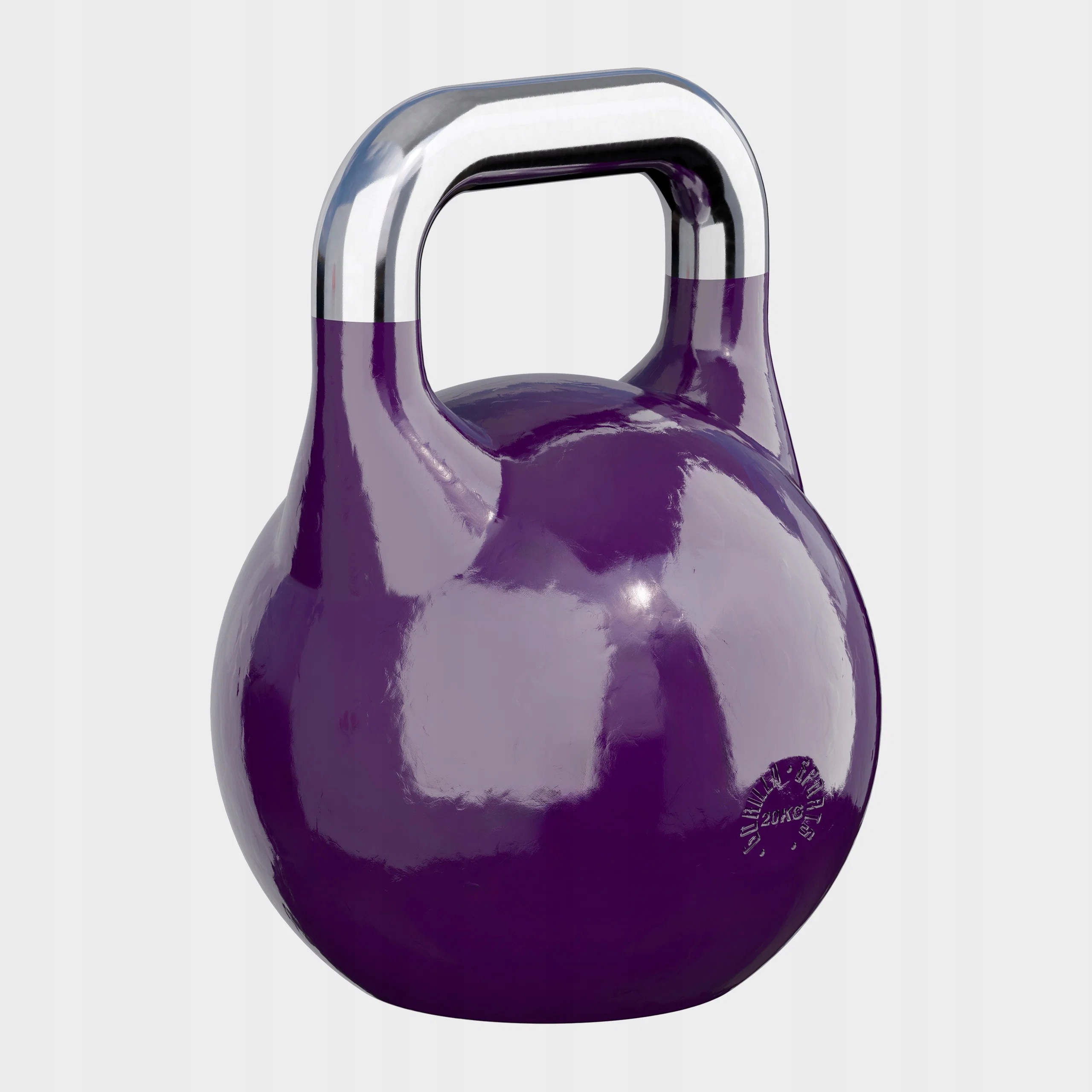 Kettlebell turniejowy 20 kg stalowy fiioletowy (kettlebell olimpijski 8-3