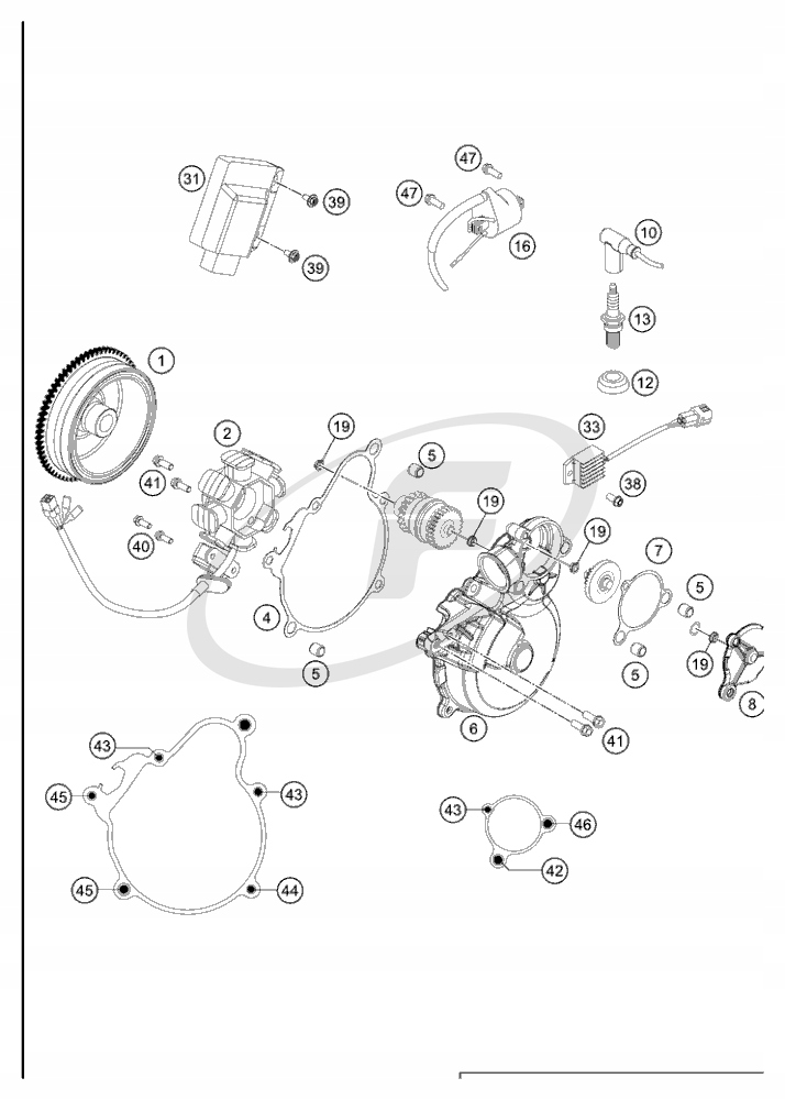 TULEJKA ROZRUSZNIKA KTM EXC 250/300 Producent KTM OE