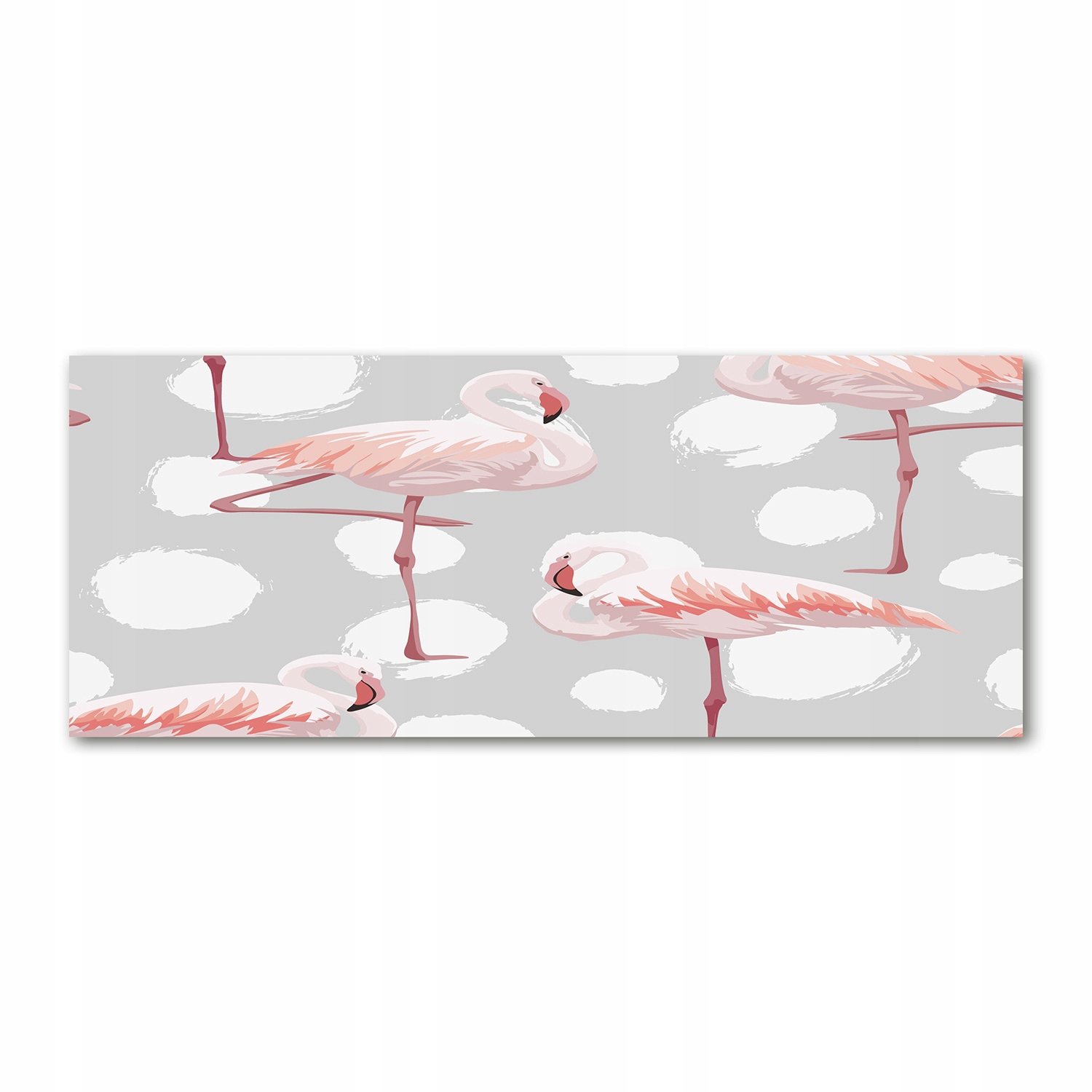 

Foto obraz na szkle akrylowym Flamingi 125x50 cm