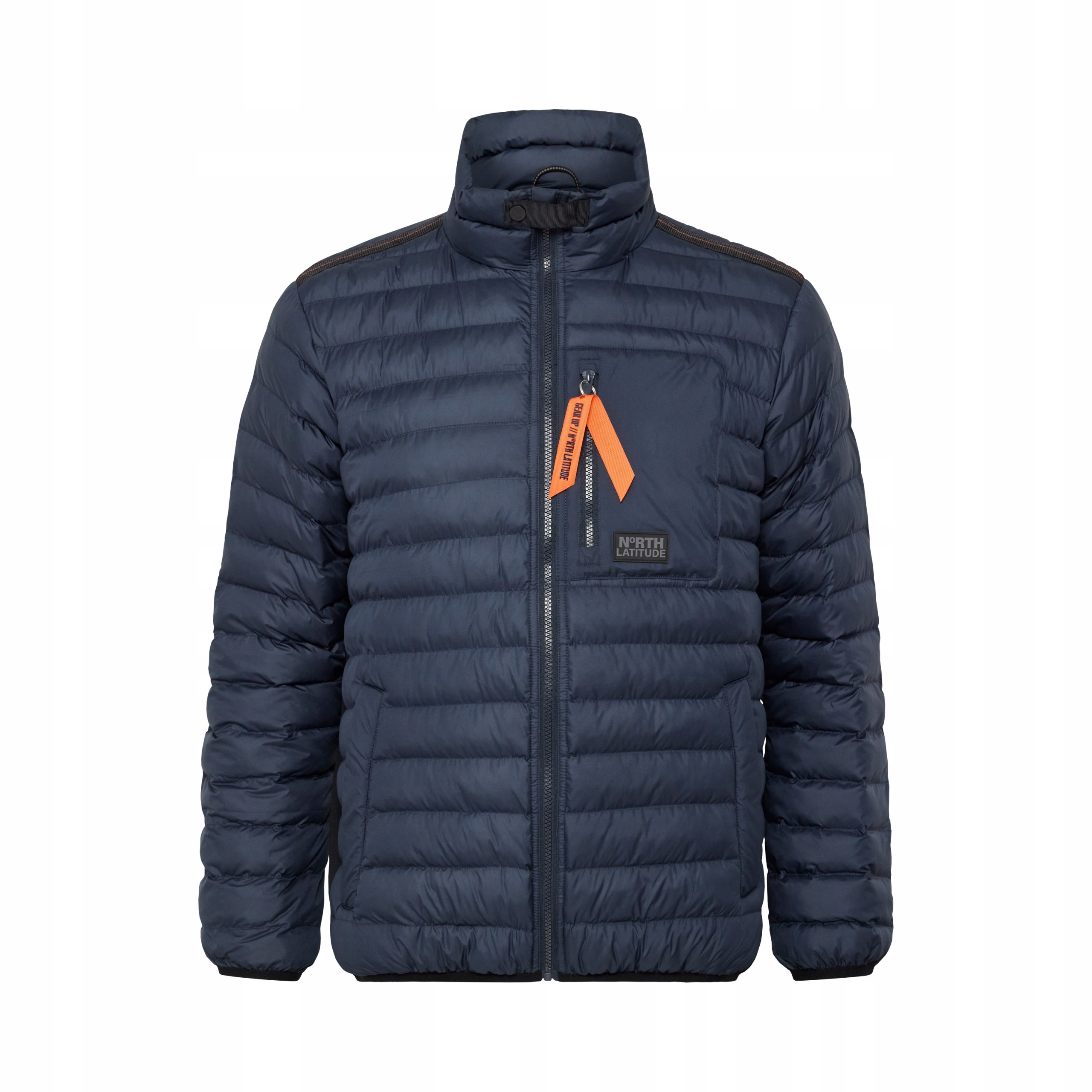 North Latitude Péřová Bunda Nadměrné Velikosti, Modrá, 8XL
