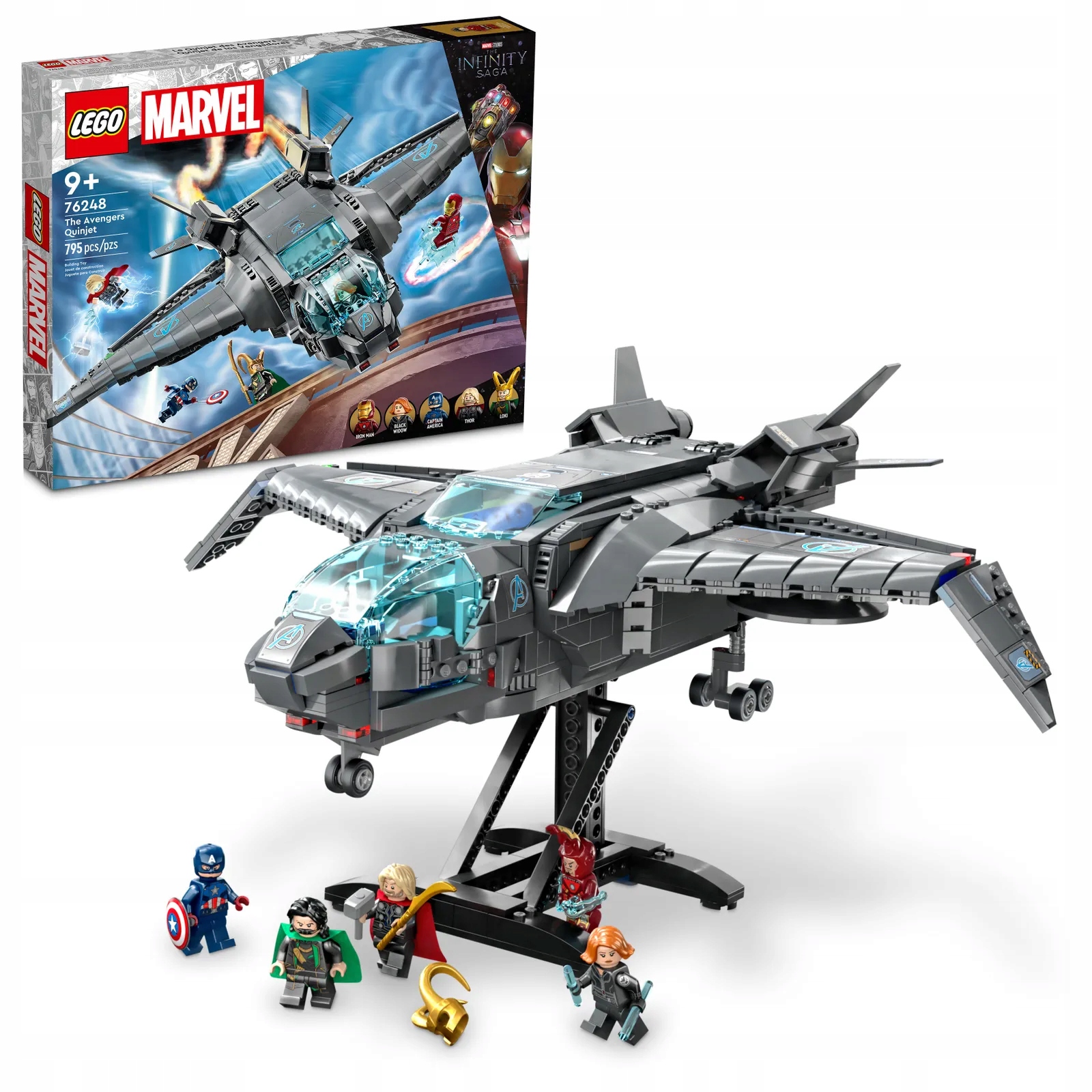 

Lego Heroes Marvel 76248 Quinjet Avengersów