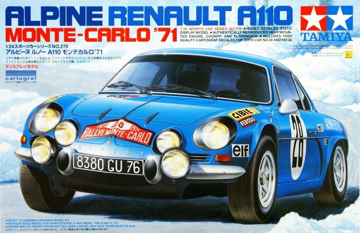 Tamiya 24278 Renault Alpine A110 Monte Carlo '71