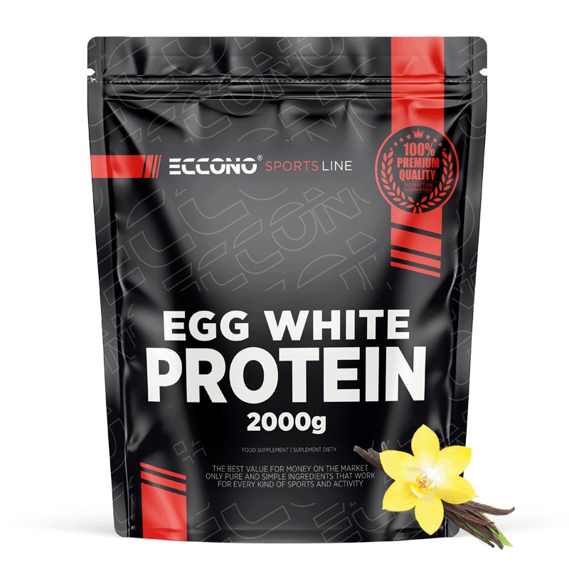 Eccono Egg White Protein 2000G Bílkovina Vejce Albumin 2kg Vanilka