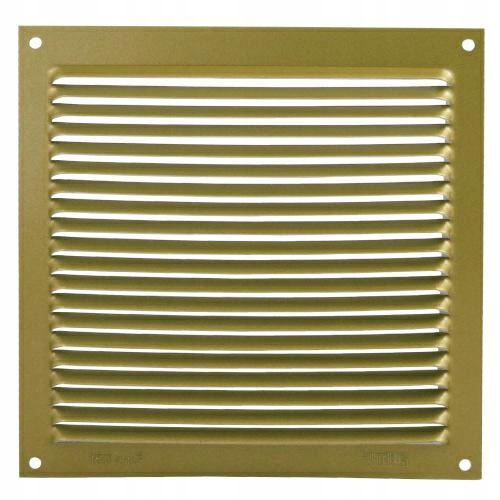 

Kratka Wentylacyjna aluminiowa Złoty mat 17x17 cm