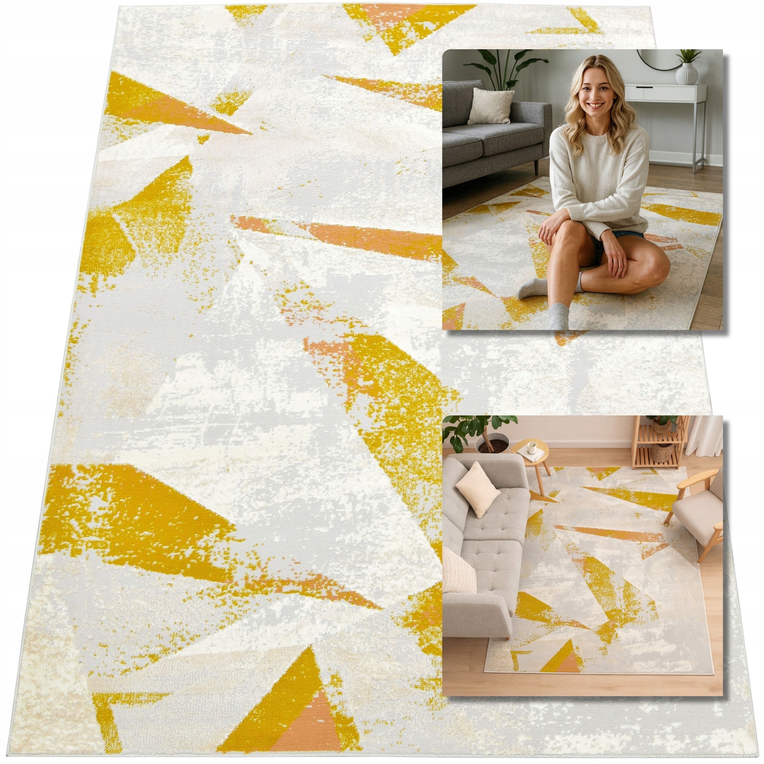 Moderní Turecký Koberec Laila Šedý, Tmavě Modrý, Koberce Do Obývacího Pokoje 160X230