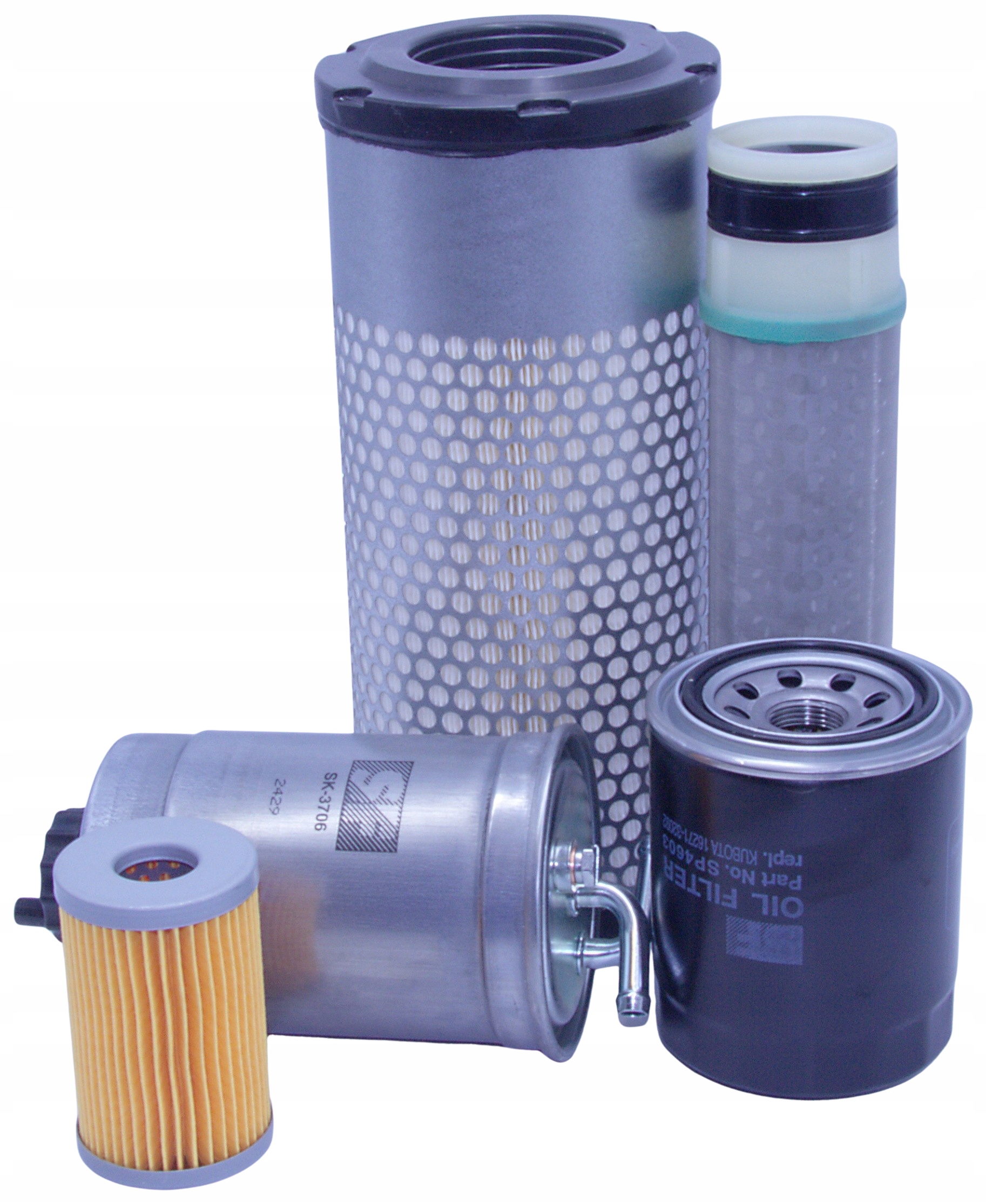 Filtry Kubota KX61-3, Kx 61-3 – vzduch, olej, palivo