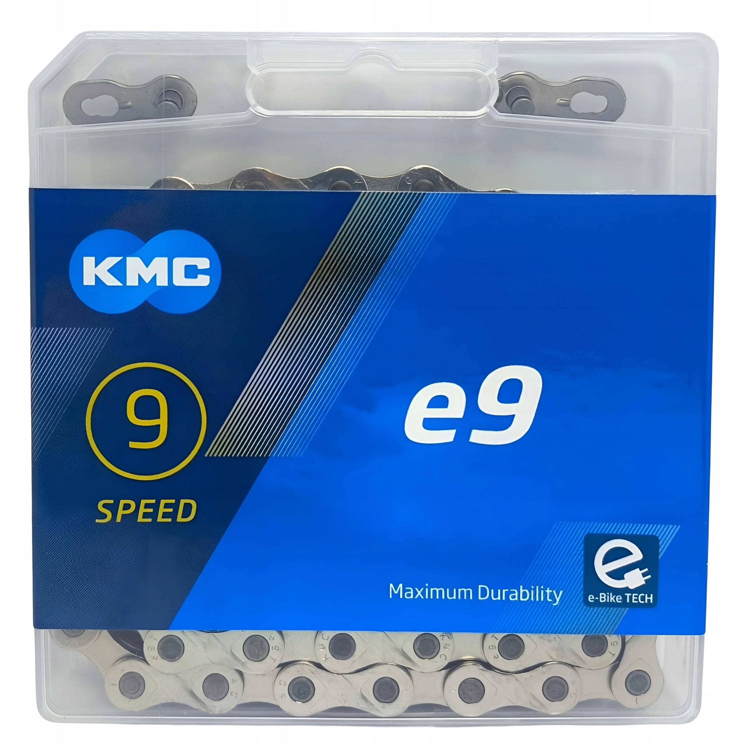 Łańcuch rowerowy Kmc E9 122L E-Bike srebrny
