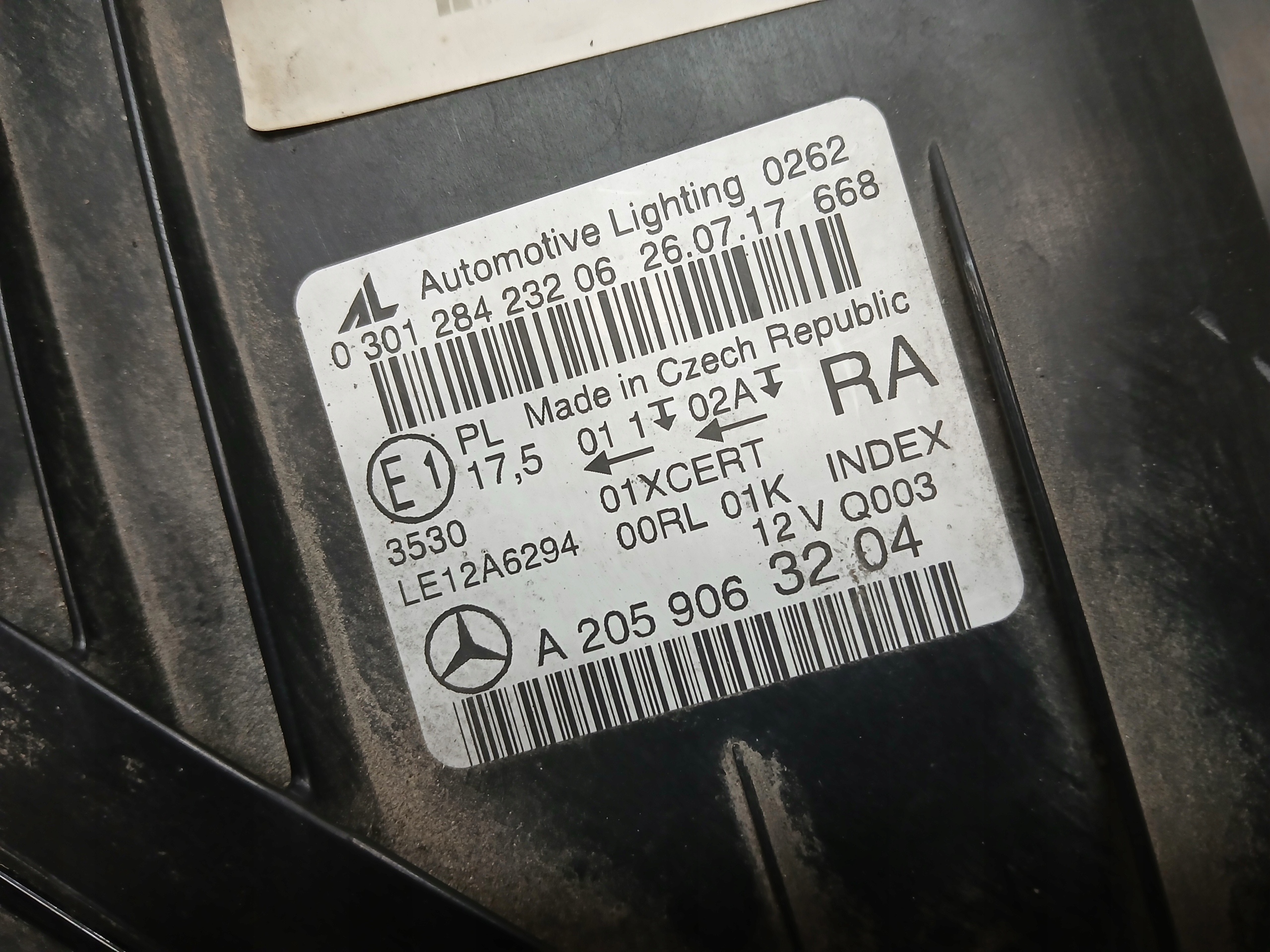 light front right MERCEDES C KLASA W205 A205 FULL LED ILS A2059063204