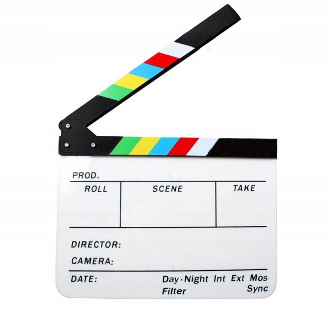 

Klaps Filmowy "hollywood" Biały