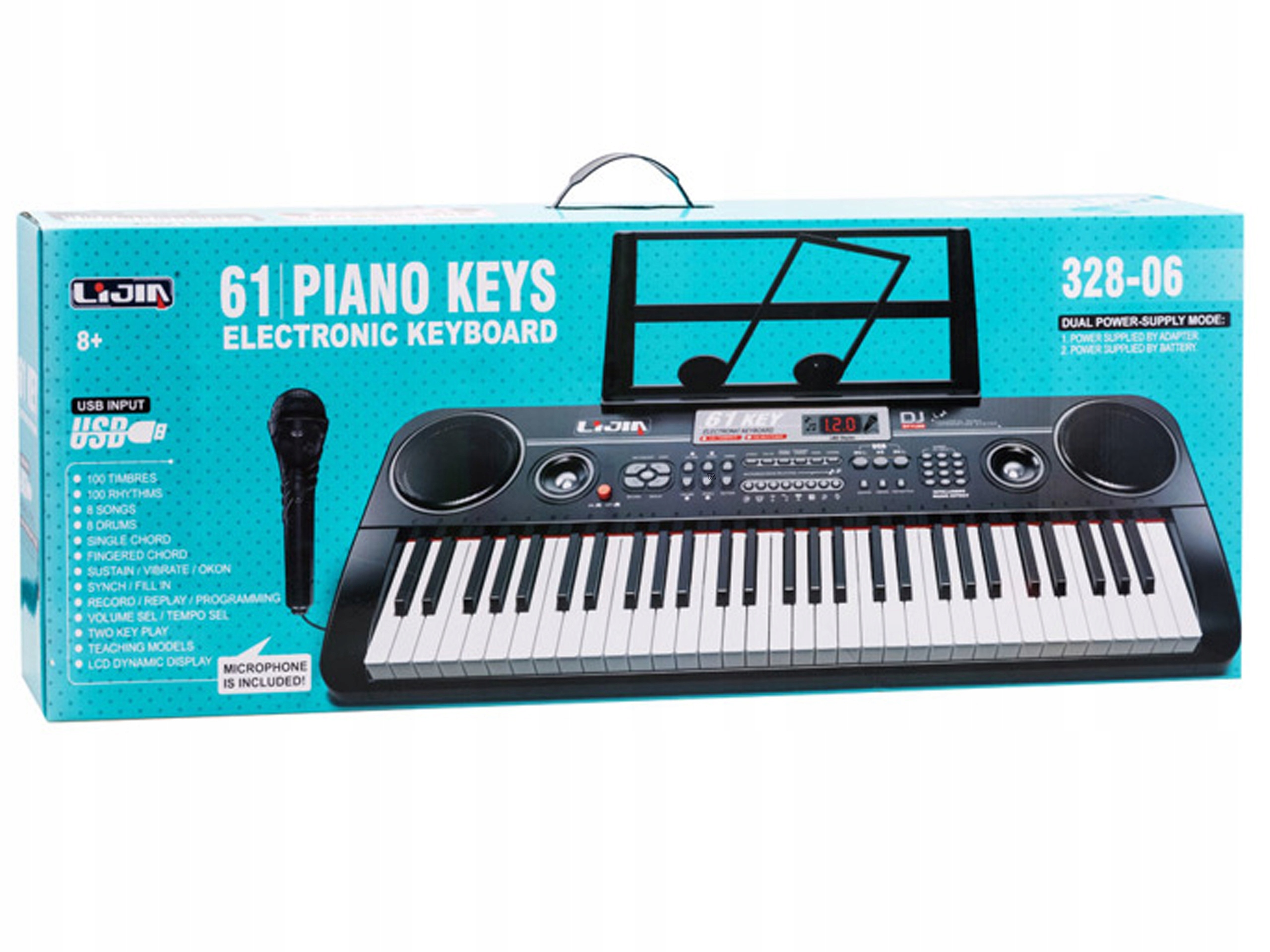PIANINO ORGANY KEYBOARD MIKROFON RÓŻOWE DJ 328-06 Płeć chłopcy dziewczynki