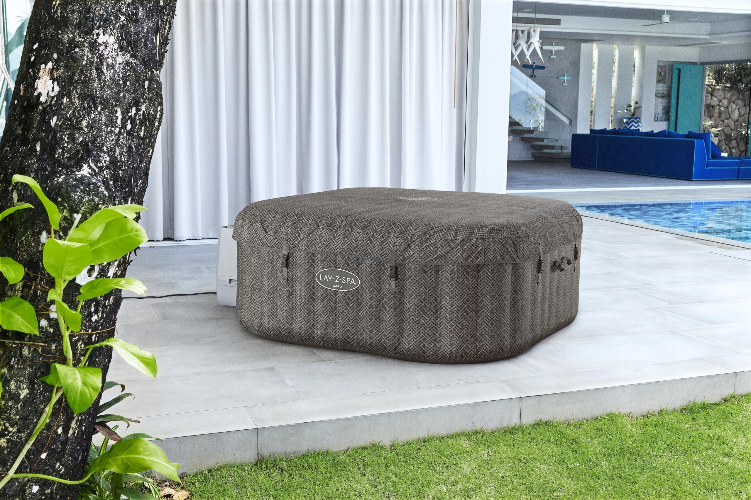Bestway 6001R Ogrodowe Domowe SPA Hydromasaż Dysze strumieniowe 6 osób Głębokość 55 cm