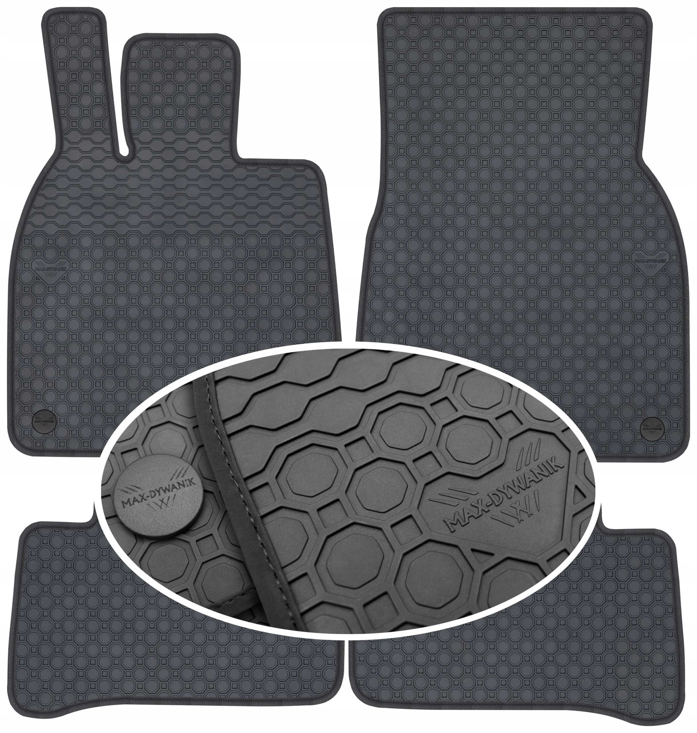 Mercedes Eqe V295 od roku 2022. Gumový koberec PrimeLiner čierny