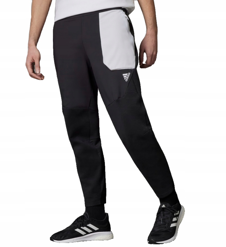 2832 Spodnie Męskie Adidas Kieszenie Na Zamki L
