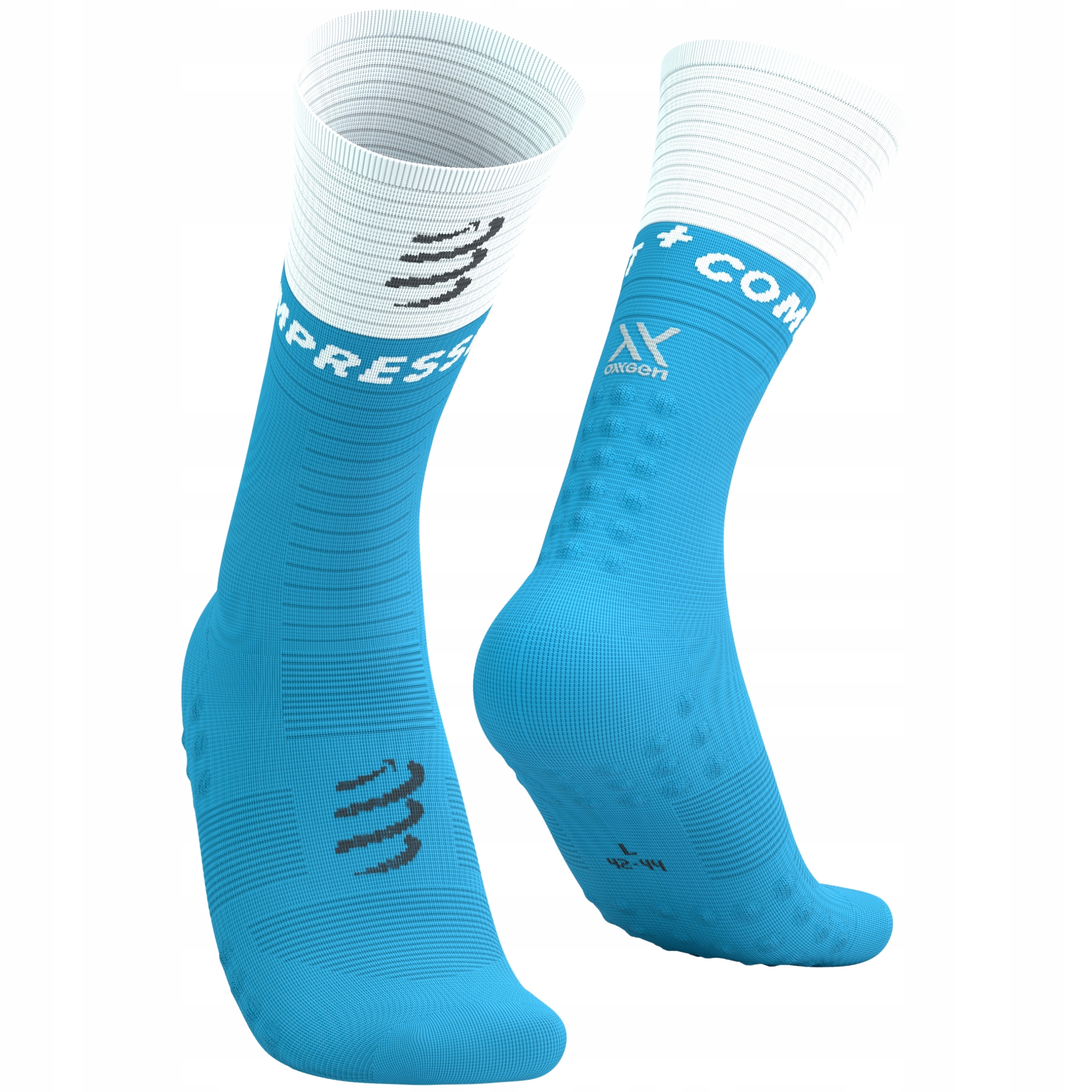 Skarpety Kompresyjne do Biegania Compressport MID Compression V2.0 T2 Nieb.
