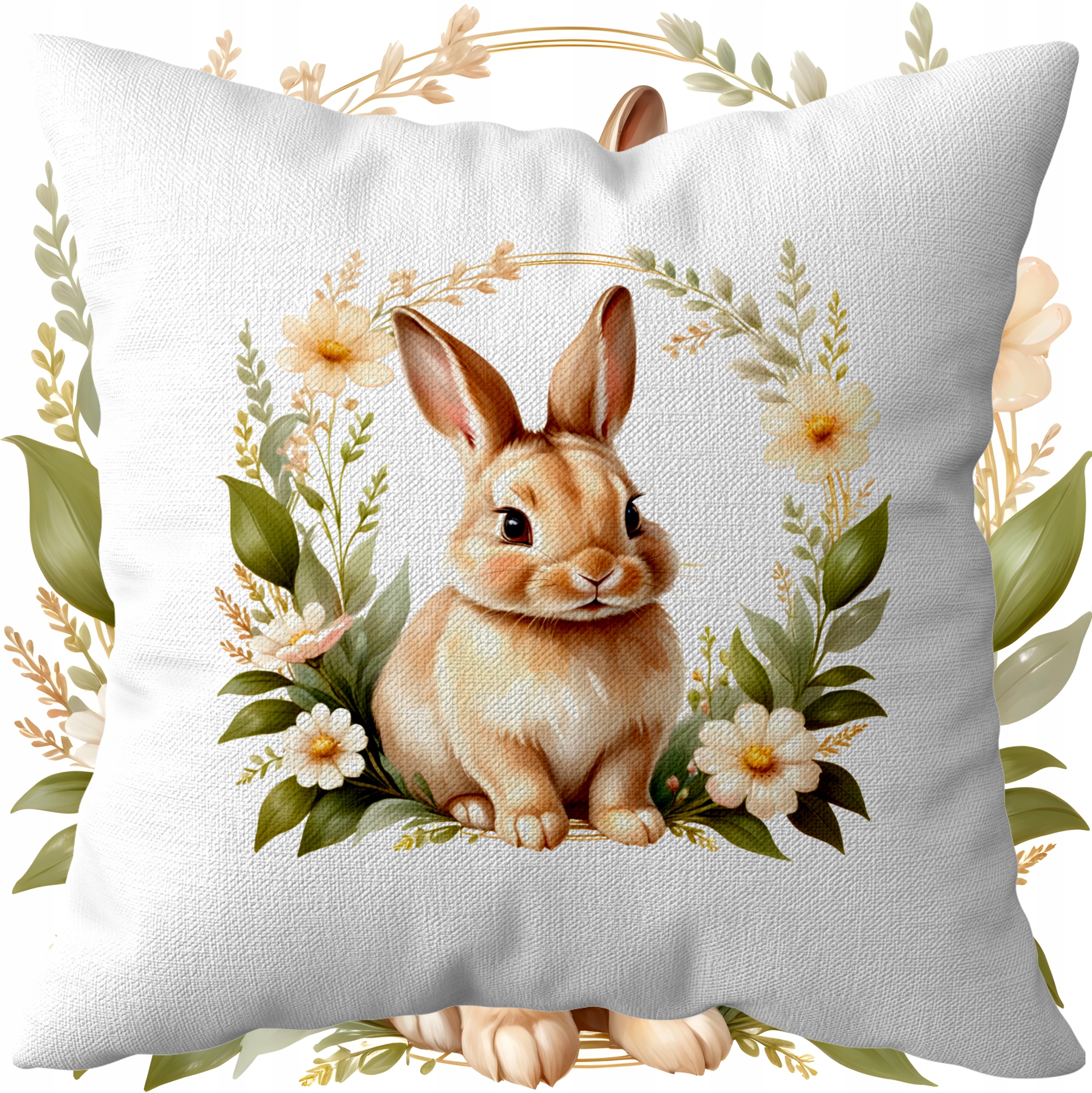 POSZEWKA POSZEWKI NA PODUSZKĘ ŚWIĘTA WIOSNA WIELKANOC DO DOMU - PREMIUM -