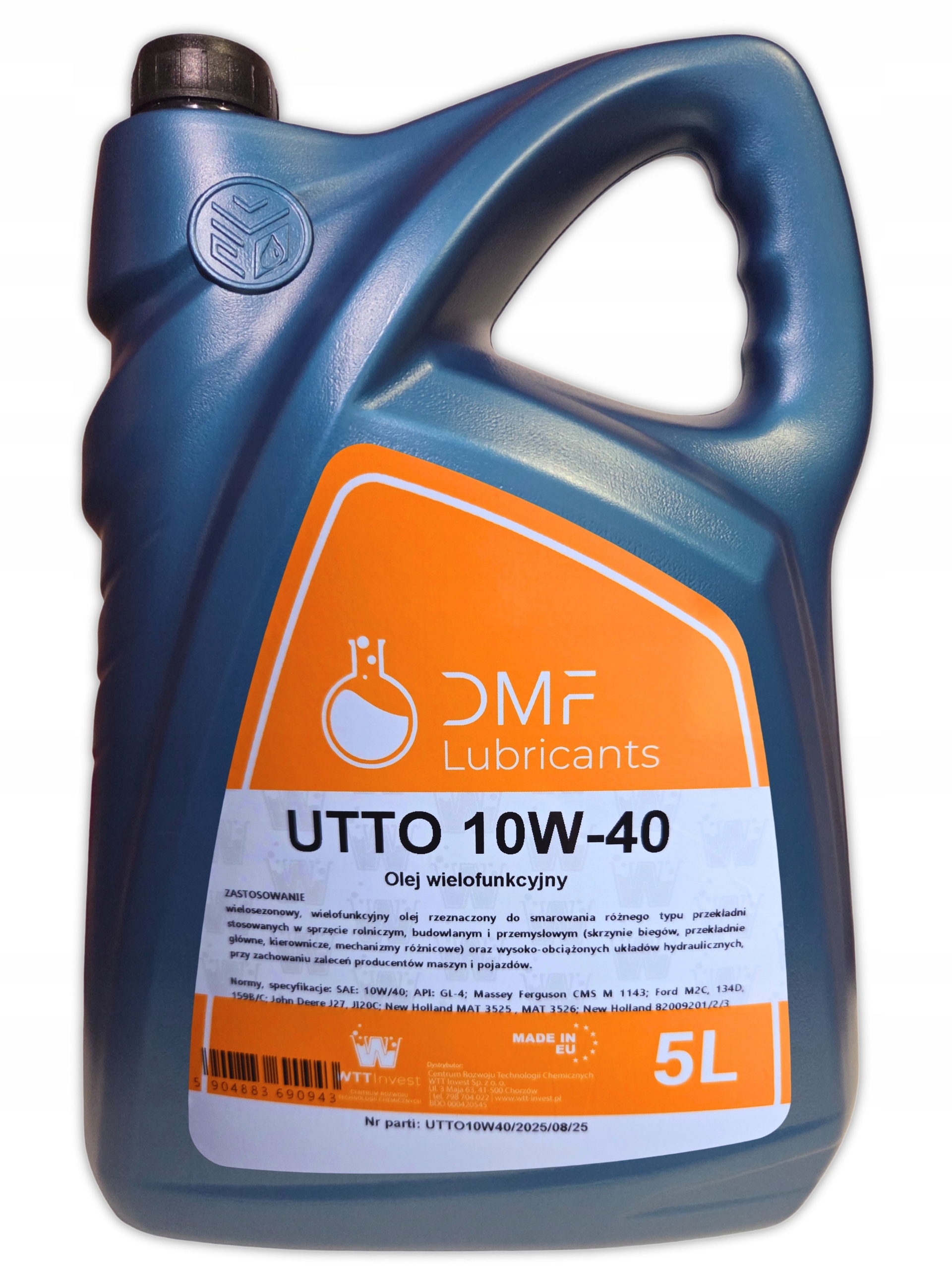 Olej wielofunkcyjny Utto 10W/40 5L hydrauliczno przekładniowy