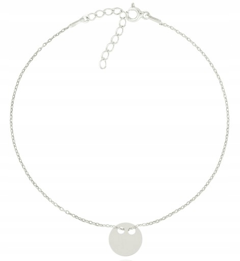 

Srebrna bransoletka na rękę Celebrytka Blaszka