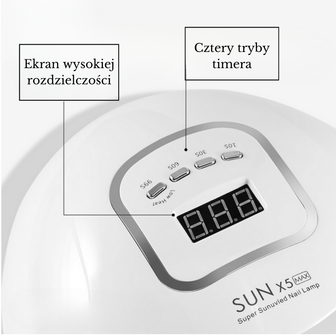 Lampa do Paznokci LED UV do Hybryd Żeli Informacje o bezpieczeństwie CE