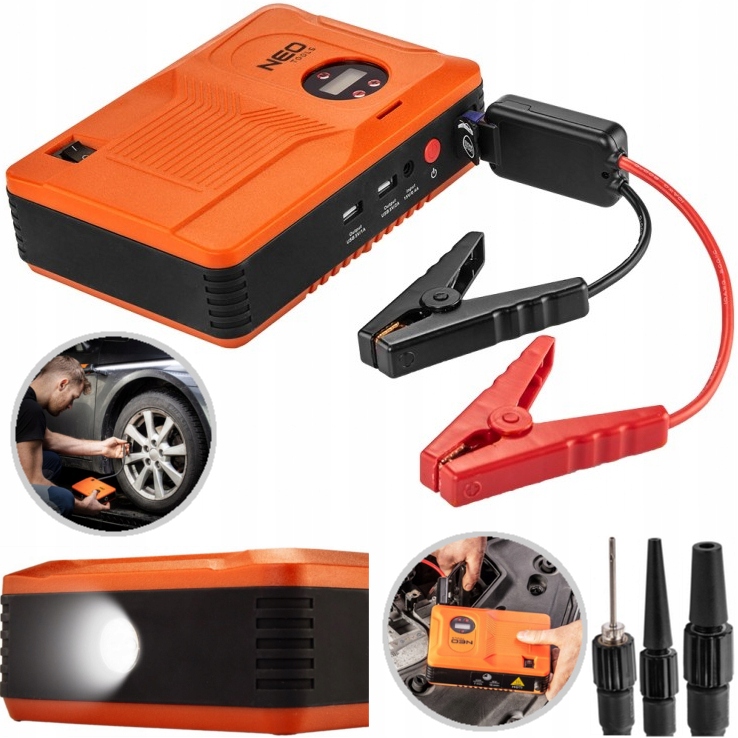 Portable Car Battery Jump Starter Kit (12V 12000mAh 400A) – Survival Cat