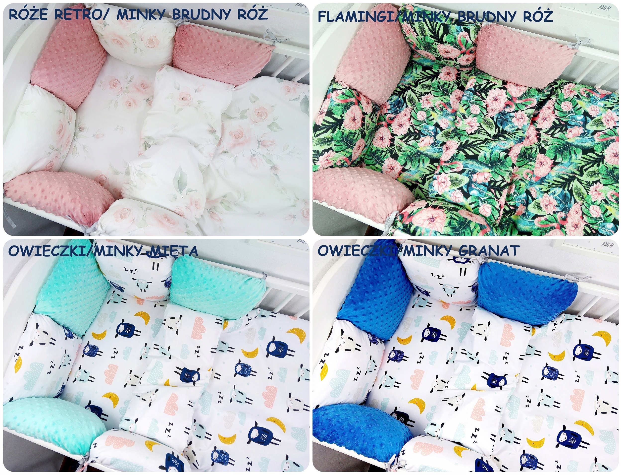 8CZ. KPL. POŚCIELI DO ŁÓŻECZKA 90X120CM MINKY !!! Płeć Chłopcy Dziewczynki