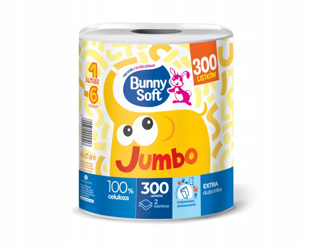 

Ręcznik papierowy celuloza Jumbo 2war 300 listków