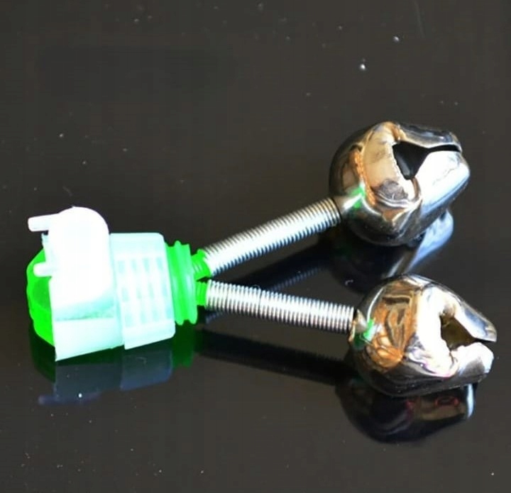 5 X DZWONEK PODWÓJNY SYGNALIZATOR NA SZCZYTÓWKĘ Model ŻABA GRUNTOWY SUMOWY KARPIOWY RYBA FISH ŁOWIENIE