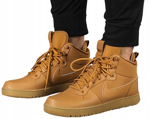 Nike Court Borough Mid Winter Zimní Pánské Sportovní boty duckboot Černé/Reflexní