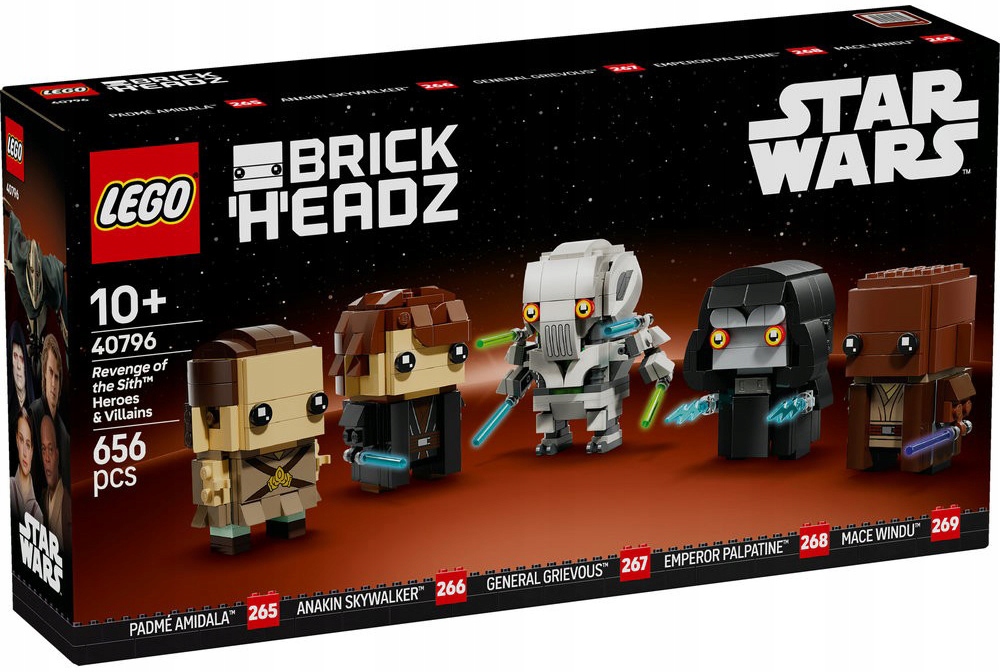 Lego BrickHeadz Star Wars 40796 Pomsta Sithů – hrdinové a padouši