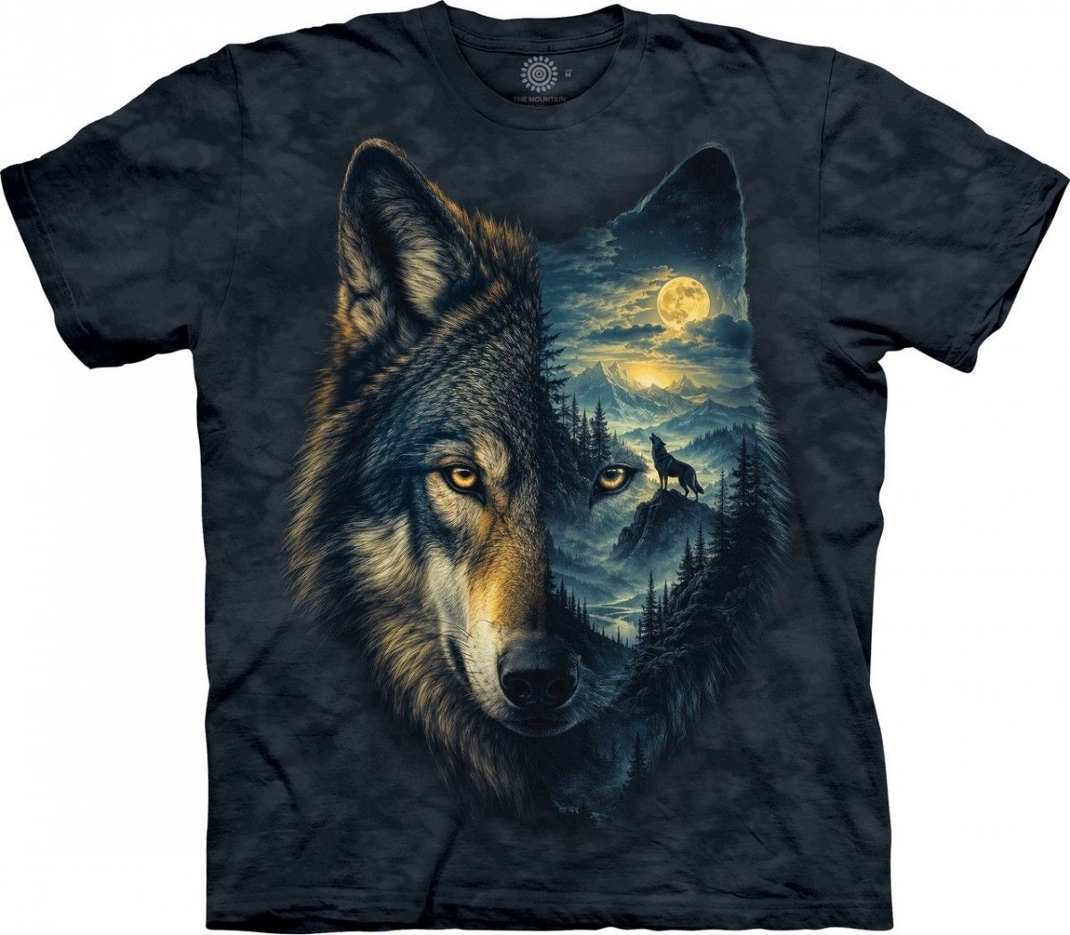 Tričko s vlkem Spirit Scape Wolf The Mountain 3XL