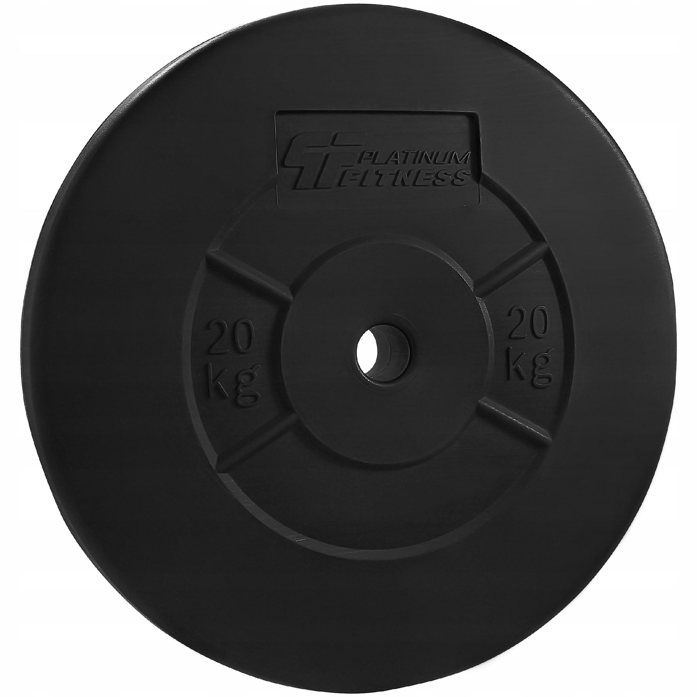 PLATINUM FITNESS ZESTAW OBCIĄŻENIA 95KG OBCIĄŻENIE BITUMICZNE BITUMIKI 29MM Marka Platinum Fitness