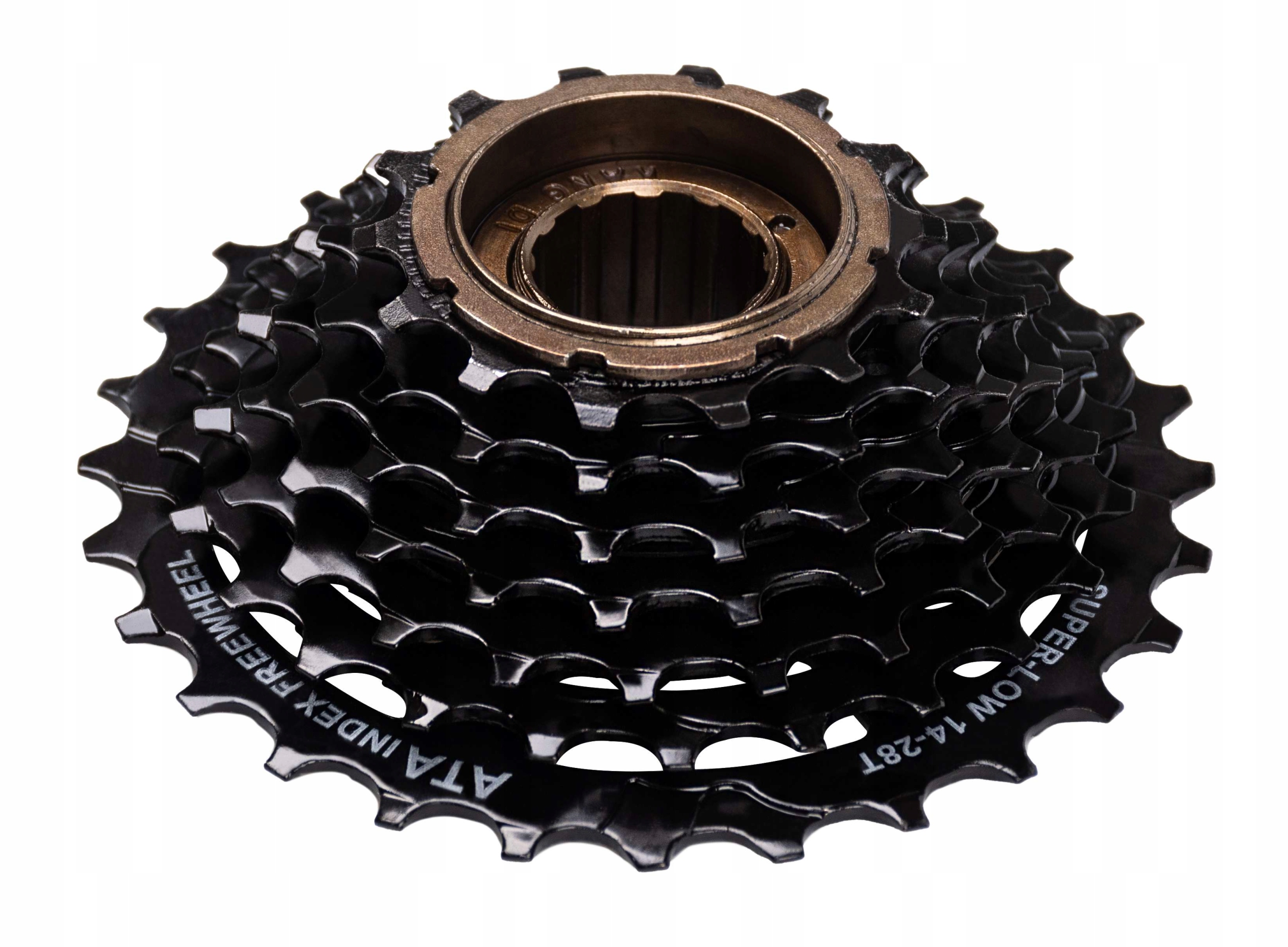 WOLNOBIEG ATA 7-rzędowy INDEX 14-28T CZARNY nakręcany Marka ATA