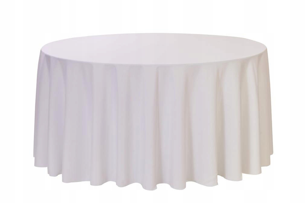 

Obrus Plamoodporny Koło 170 CM Biały Prestige