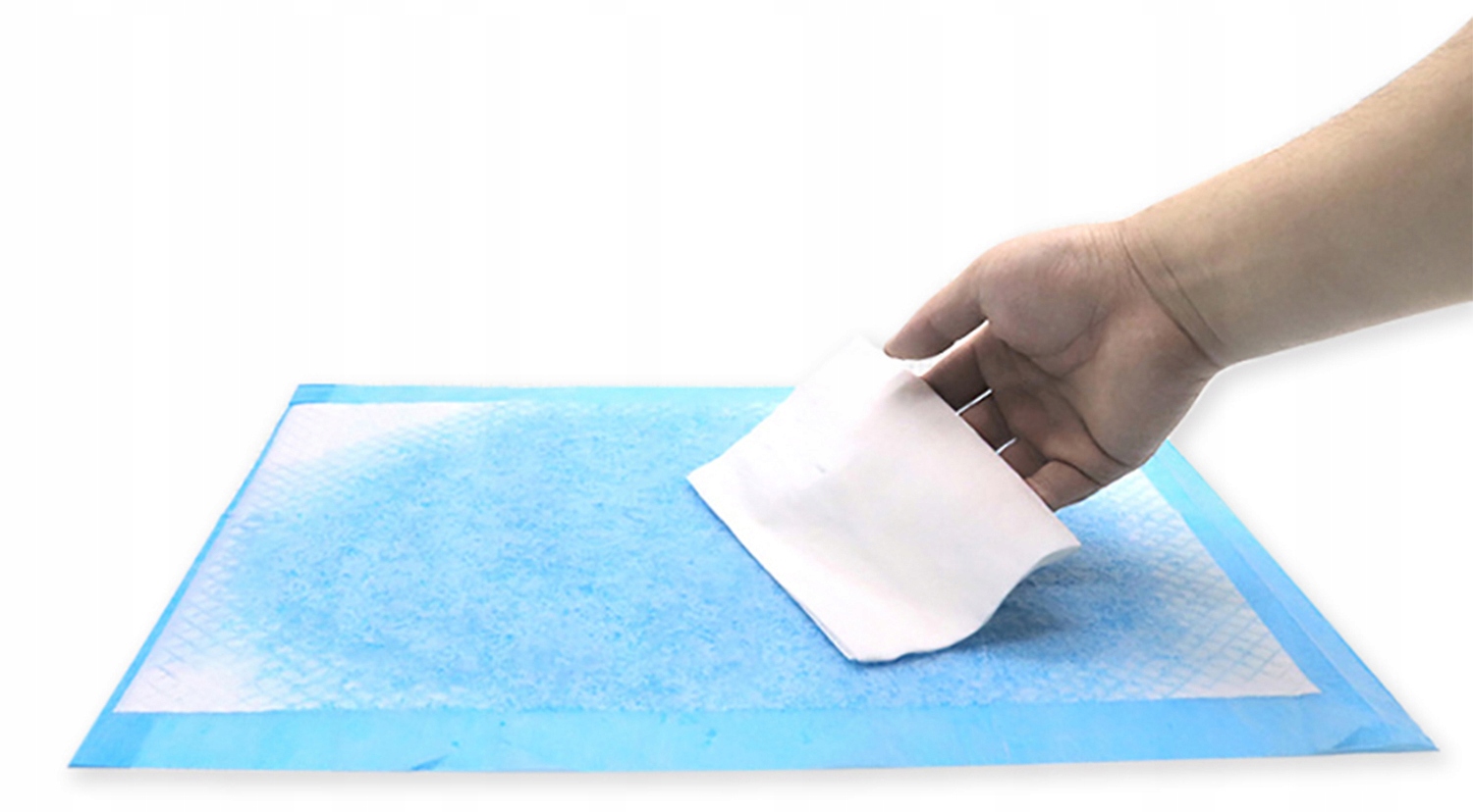 PODKŁADY MATY HIGIENICZNE POPORODOWE NA PRZEWIJAK PIELĘGNACJI 90X60 100 SZT Szerokość produktu 90 cm