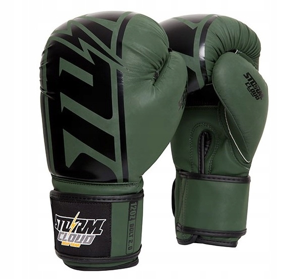 Rękawice Bokserskie Stormcloud Bolt 2.0 12oz Khaki Zielone Boks Mma K1