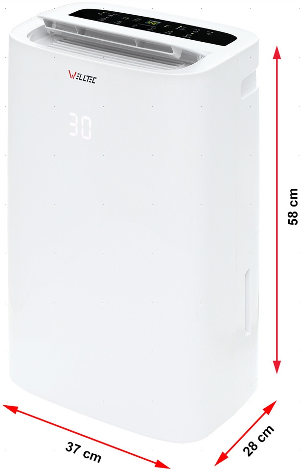 OSUSZACZ POWIETRZA WELLTEC DHN40 3w1 do 80m² 40l/24h WiFi HEPA H13 POMPKA Wydajność 40 l/24 h