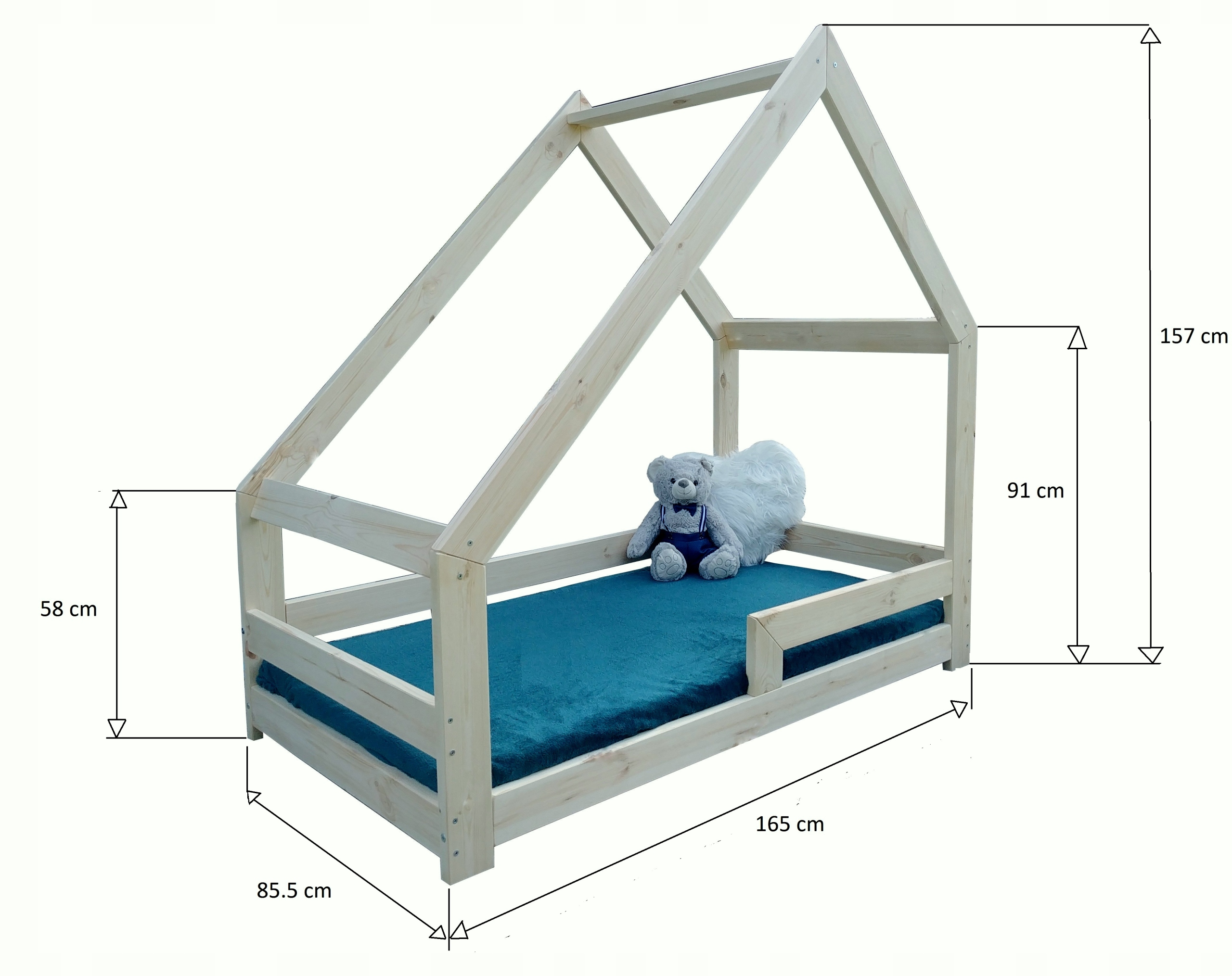 Детская кровать домик 160X80 для детей + каркас герой другой