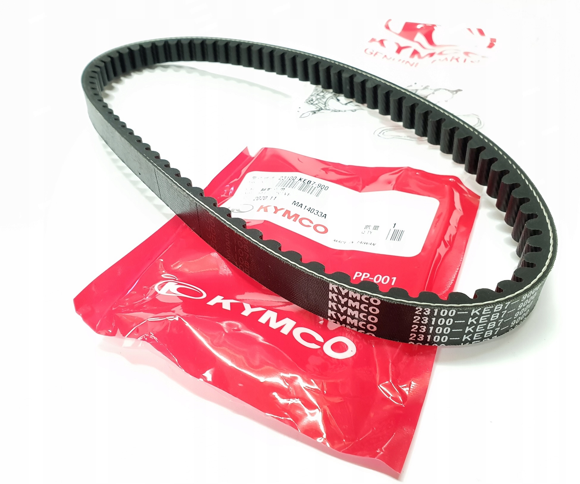 

Pasek Napędowy Kymco Dink 9 Vitality B&w