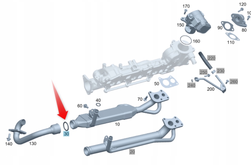 

O-ring Wymiennika Ciepła Mercedes OM642 3,0 V6