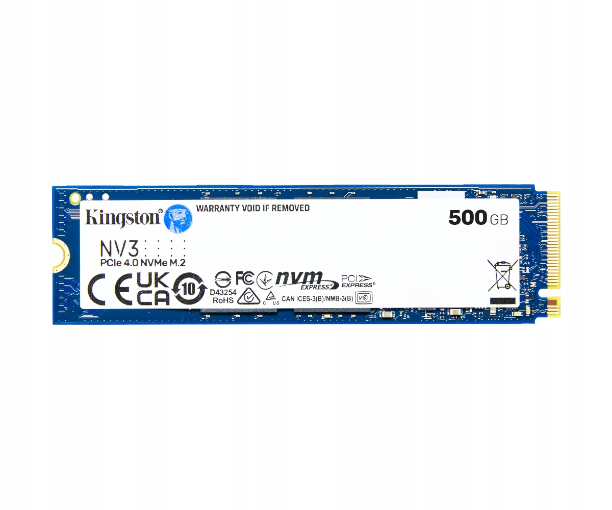 Kingston Flash Ssd 500G NV3 M.2 2280 PCIe 4.0 NVMe Ssd