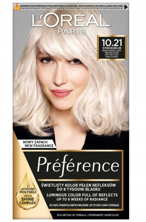 L'Oréal Paris Préférence barva na vlasy 10.21