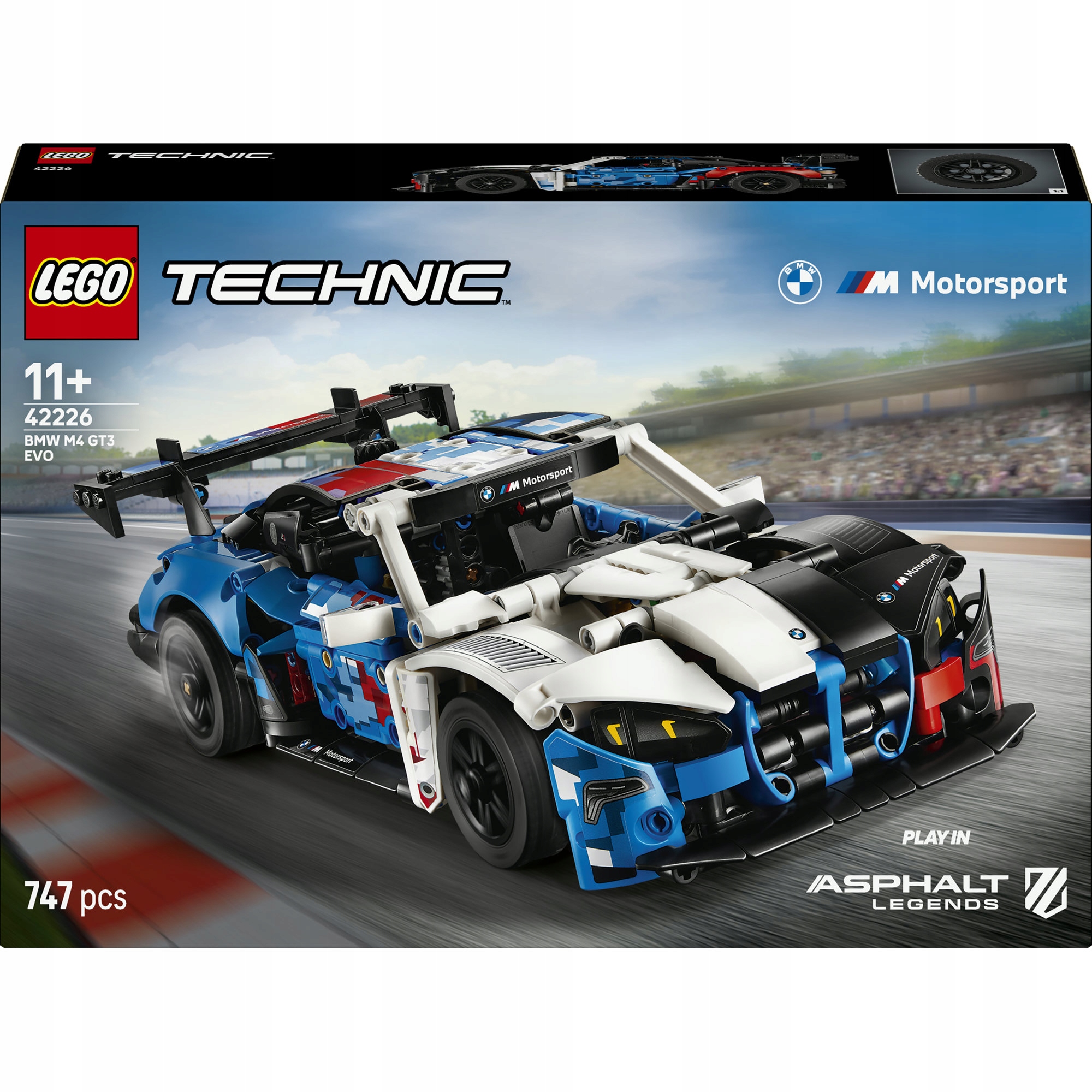 Lego Technic Samochód wyścigowy Bmw M4 GT3 Evo 42226
