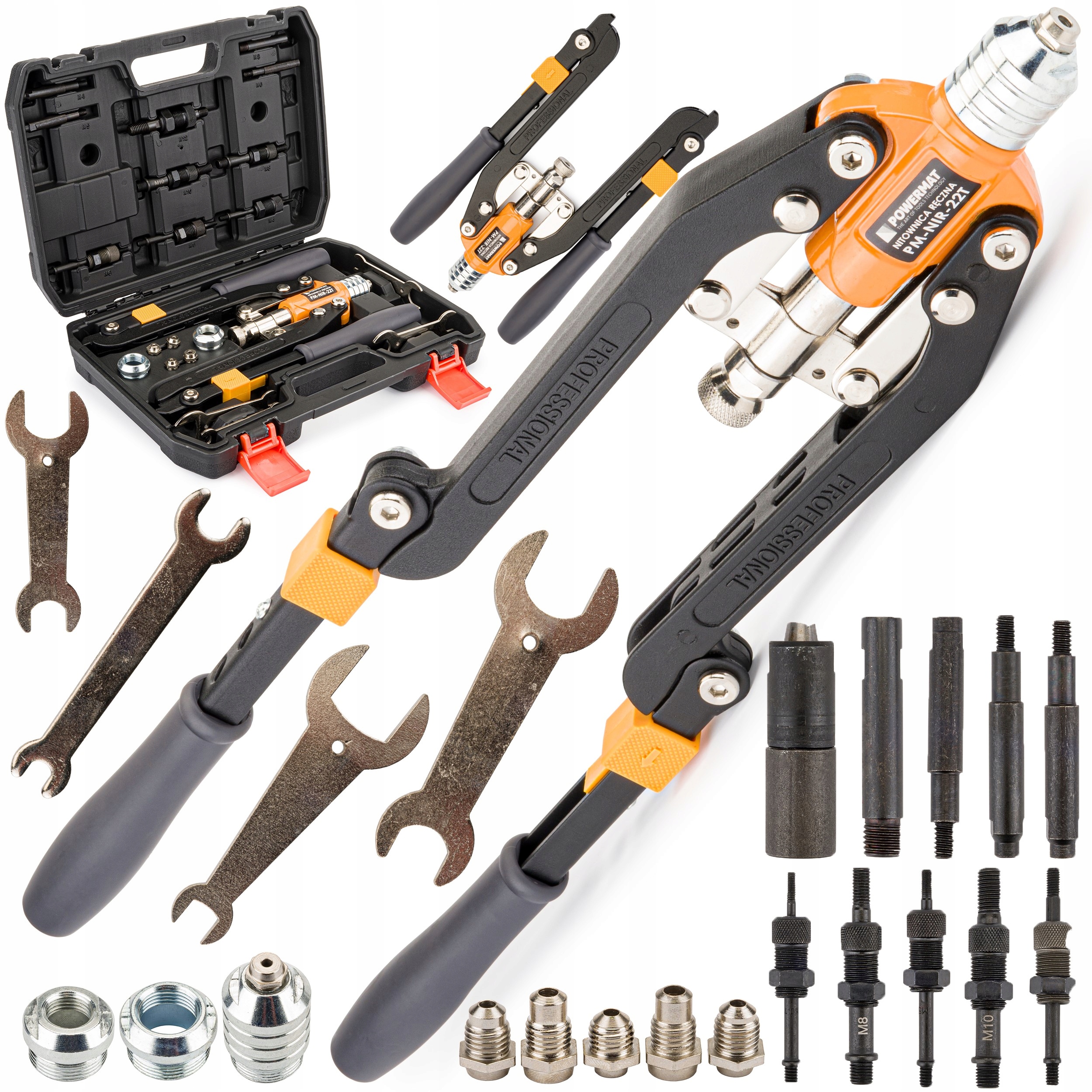 

Nitownica Ręczna składana do nitonakrętek 22el 3w1