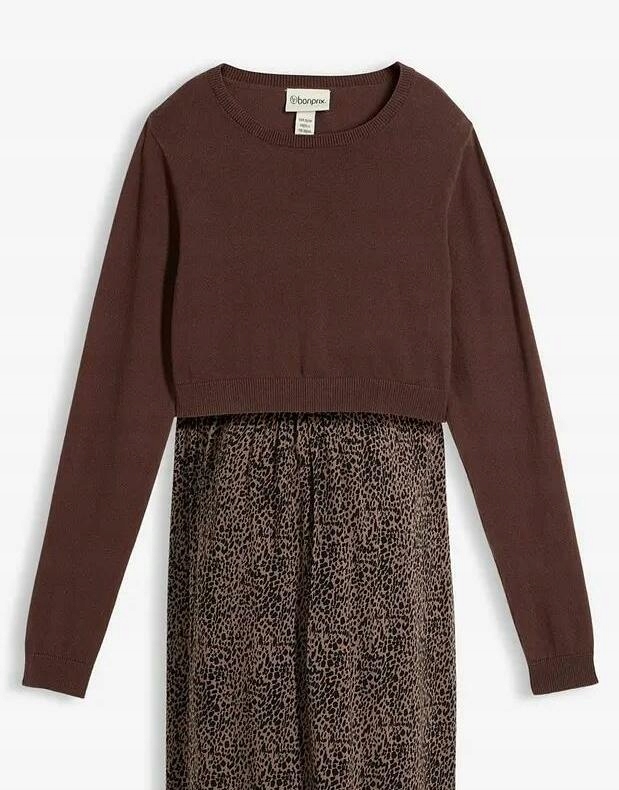 KRÓTKI SWETER CIĄŻOWY 44