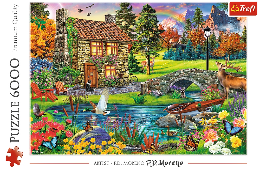 TREFL Puzzle 6000 | Chatka w górach | 65006 Marka Trefl