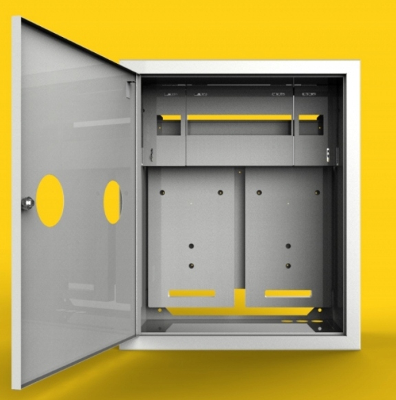 Rozdzielnica licznikowa podtynkowa 2 liczniki 3-fazy 19 modułów Mar-Stef