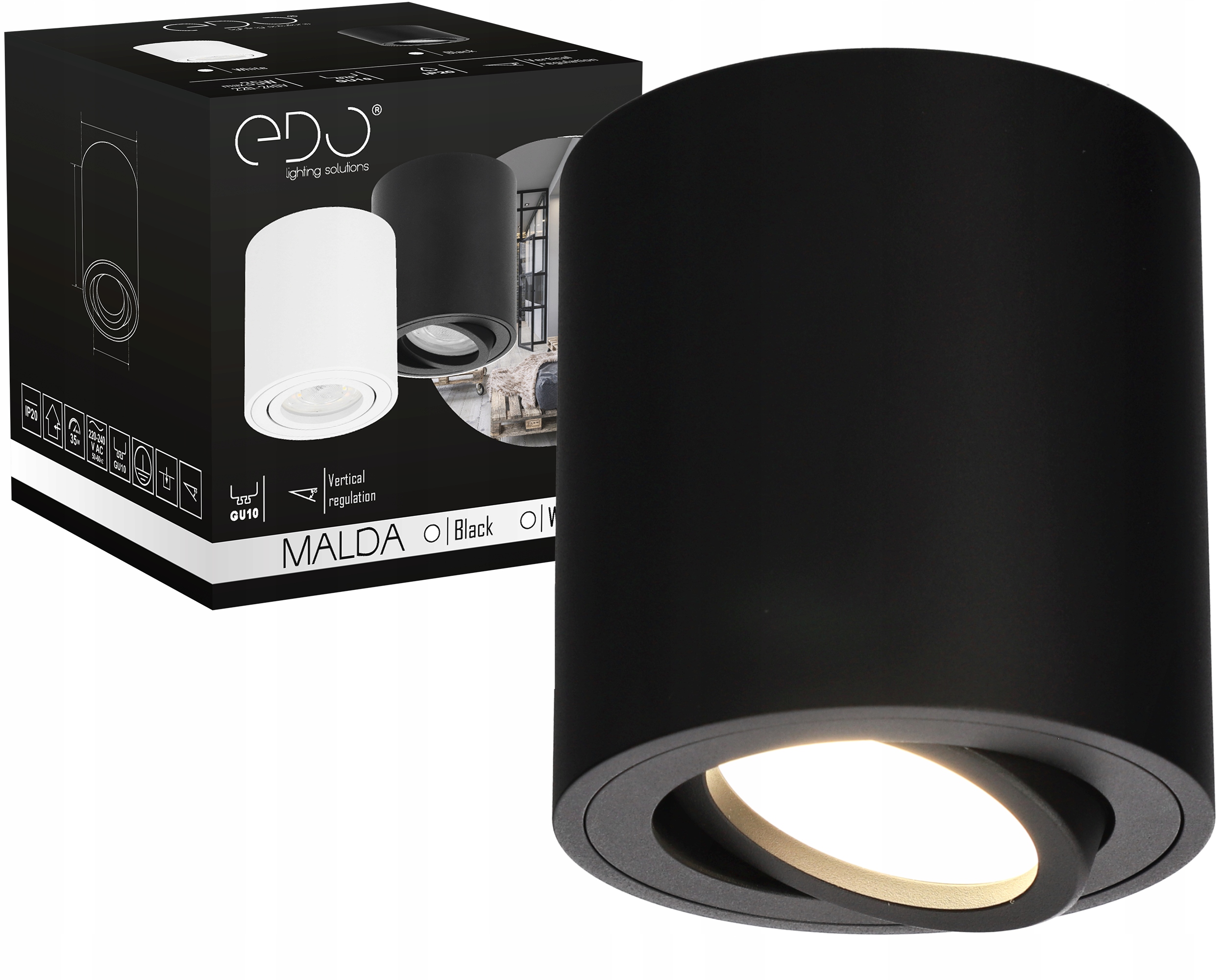 

Oprawa Natynkowa Mat Walec Tuba Led Ruchoma GU10